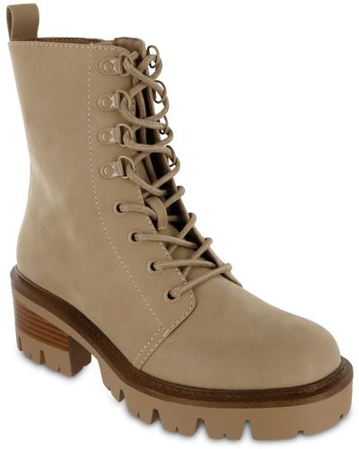 MIA Isaiah Lace-up Combat Boots - Brown