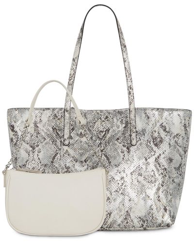 INC International Concepts Zoiey 2-1 Tote - Metallic