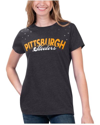 G-III 4Her by Carl Banks Pittsburgh Steelers Main Game T-shirt - Blue