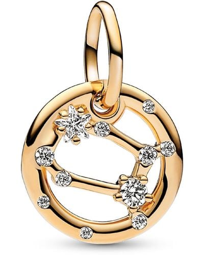 PANDORA 14k Gold-plated Zodiac Dangle Charm - Metallic