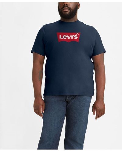 Levi's Big And Tall Graphic Crewneck T-shirt - Blue