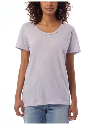 Alternative Apparel Kimber Slinky Jersey T-shirt - Purple