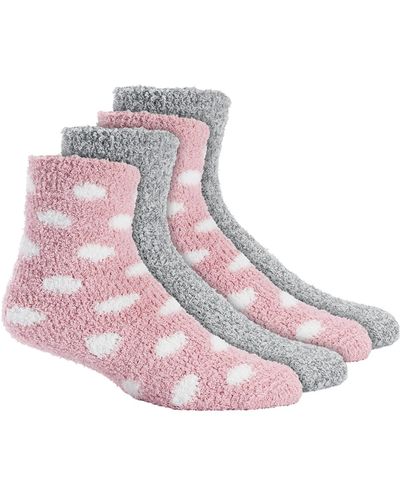 Charter Club Fuzzy Butter 2-pack Socks, Created For Macy's - Pink