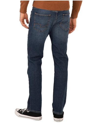 Silver Jeans Co. Authentic Slim Fit Tapered Leg Jeans - Blue