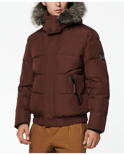 Marc New York Umbra Down Bomber Jacket - Brown