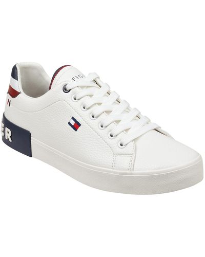 Tommy Hilfiger Rezz Lace Up Low Top Sneakers - White