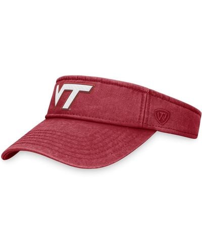 Top Of The World Virginia Tech Hokies Terry Adjustable Visor - Red