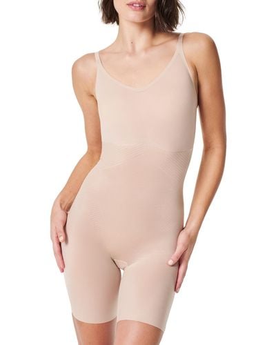Spanx Thinstincts Mid-thigh Bodysuit 10380r - White