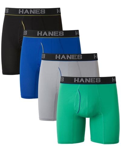 Hanes Freshiq Comfortflex Mens 6 Pack Boxer Briefs, Color