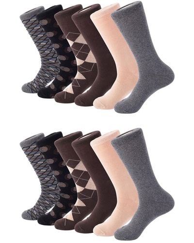 Mio Marino Modern Collection Dress Socks Pack Of 12 - Black