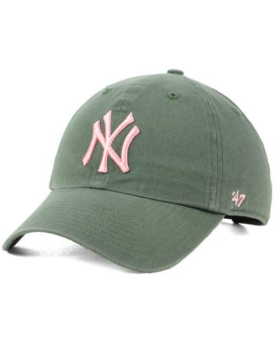 '47 New York Yankees Moss Pink Clean Up Cap - Green