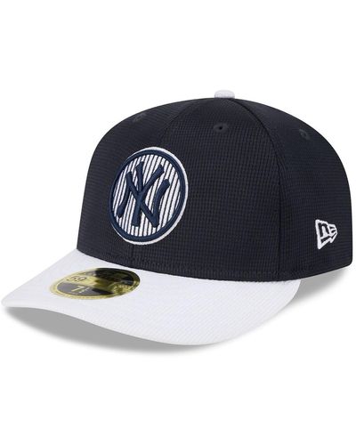 KTZ New York Yankees 2024 Batting Practice Low Profile 59fifty Fitted Hat - Blue