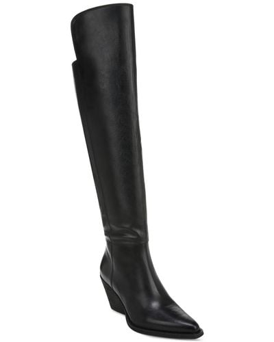 Zodiac Ronson Over-the-knee Cowboy Boots - Black