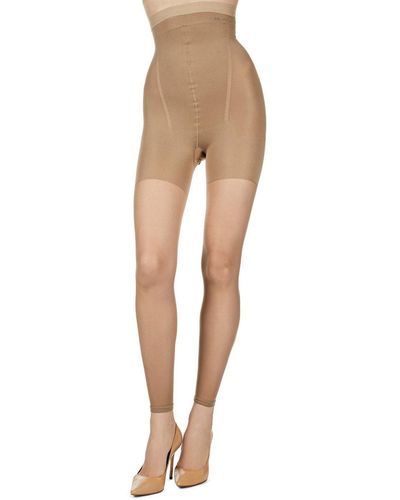 Memoi Bodysmoothers High Waisted Super Shaper Footless Sheers - Natural