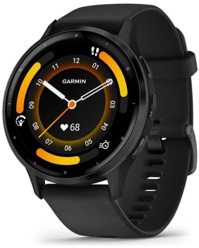 Garmin Venu 3 Smart Watch With Silicone Strap - Black