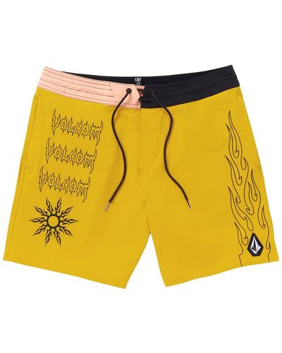 Volcom About Time Liberators 17" Board Shorts - Yellow