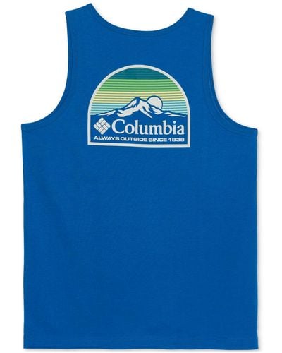 Columbia Logo Graphic Tank Top - Blue