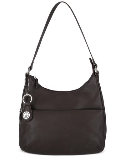 Giani Bernini Nappa Leather Hobo Bag - Black