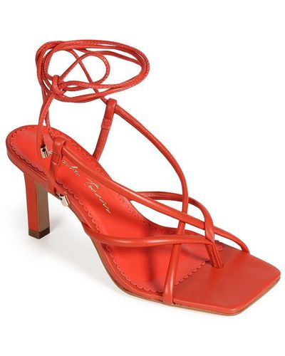 Paula Torres Shoes Viena Strappy Dress Sandal - Red