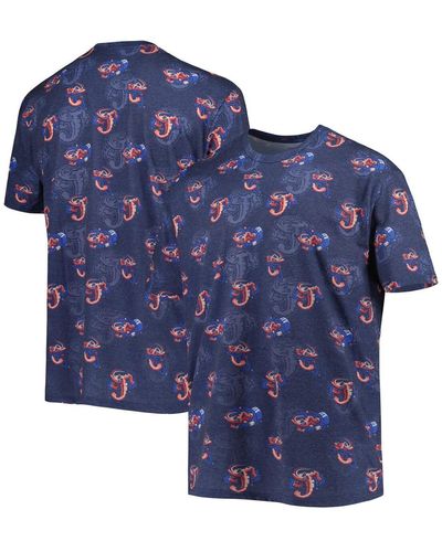 Boxercraft Jacksonville Jumbo Shrimp Allover Print Crafted T-shirt - Blue