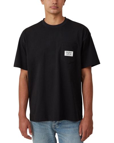 Cotton On Shifty Boys Pocket T-shirt - Black