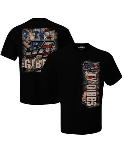Joe Gibbs Racing Team Collection Ty Gibbs Patriotic T-shirt - Black