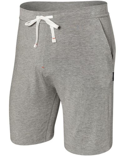 Saxx Underwear Co. Snooze Relaxed Fit Sleep Shorts - Gray