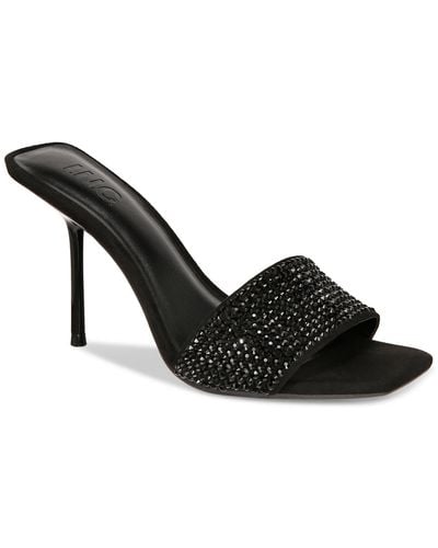 INC International Concepts Candina Slide Dress Sandals - Black