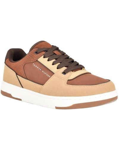 Tommy Hilfiger Tenito Lace Up Low Top Sneakers - Brown