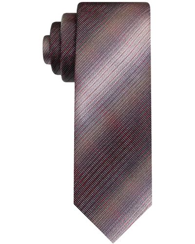 Van Heusen Classic Micro-grid Long Tie - Purple