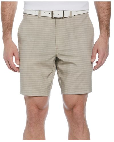 PGA TOUR Striped 8" Golf Shorts - Gray