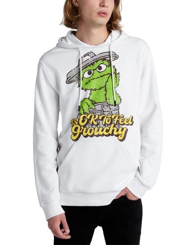 Kenneth Cole X Sesame Street Slim Fit Oscar The Grouch Hoodie - Gray