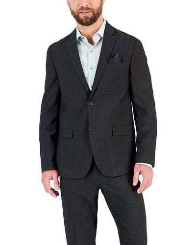 Vince Camuto Slim-fit Spandex Super-stretch Suit Jacket - Blue