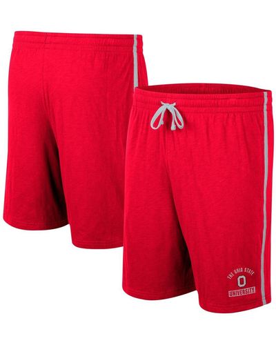 Colosseum Athletics Ohio State Buckeyes Thunder Slub Shorts - Red