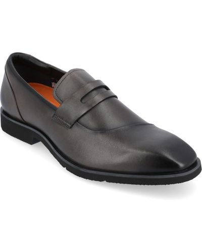 Thomas & Vine Zenith Chisel Toe Penny Loafers Dress Shoes - Black