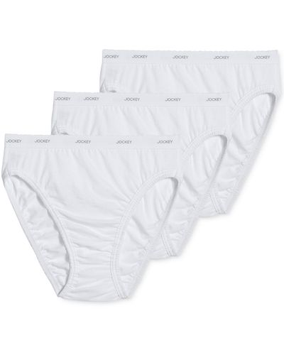 Jockey Classics French Cut Underwear 3 Pack 9480 - White