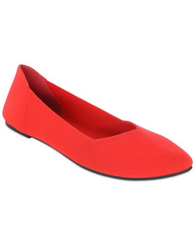 MIA Kerri Ballet Knit Flats - Red