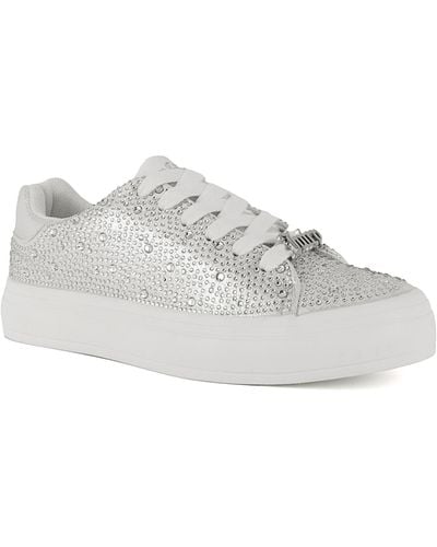 Juicy Couture Alanis B Embellished Sneaker - Gray