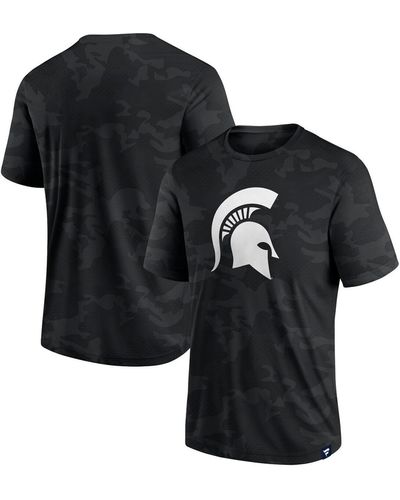 Fanatics Michigan State Spartans Camo Logo T-shirt - Black
