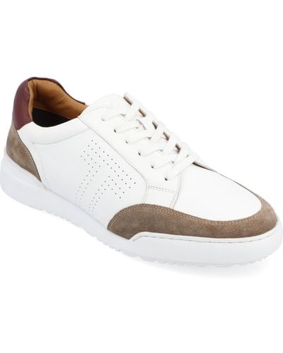 Thomas & Vine Roderick Casual Leather Sneakers - White