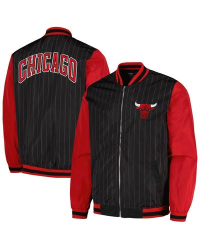 JH Design Chicago Bulls Full-zip Bomber Jacket - Red