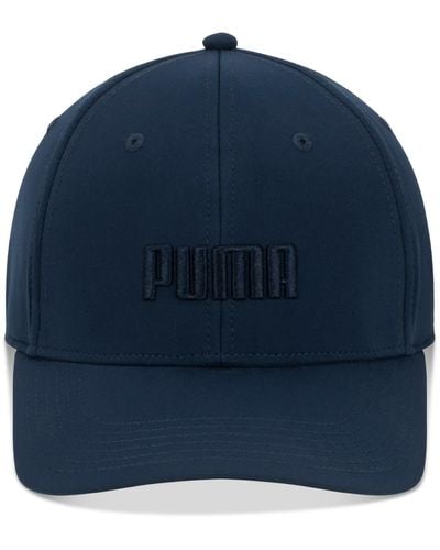 PUMA Evercat Gains Logo Embroidered Stretch-fit Cap - Blue