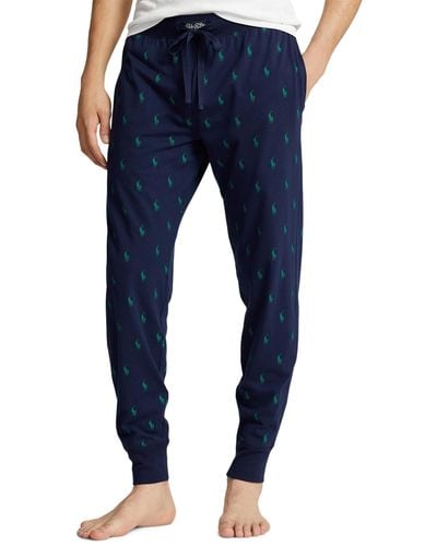 Polo Ralph Lauren Printed jogger Pajama Pants - Blue