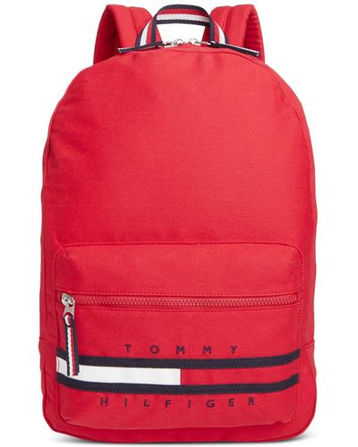 Tommy Hilfiger Gino Logo Backpack - Red