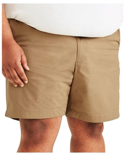 Dockers Big & Tall Ultimate Supreme Flex Stretch Solid 9" Shorts - Natural