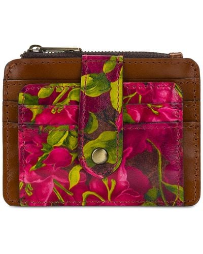 Patricia Nash Cassis Id Small Printed Leather Wallet - Pink