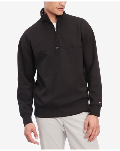 Tommy Hilfiger Mock Neck Pullover Sweatshirt in White for Men | Lyst