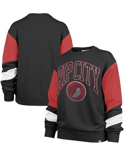 '47 Portland Trail Blazers 2023/24 City Edition Nova Crew Sweatshirt - Black