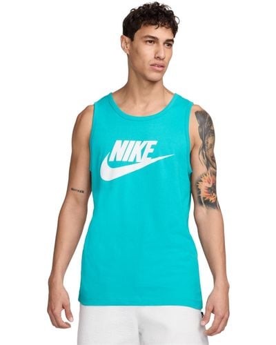Nike Sportswear Logo Tank Top - Blue