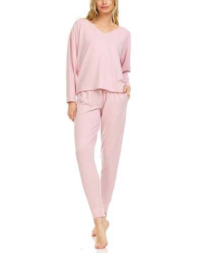 Flora Nikrooz Trina Lounge Pajama Set - Pink